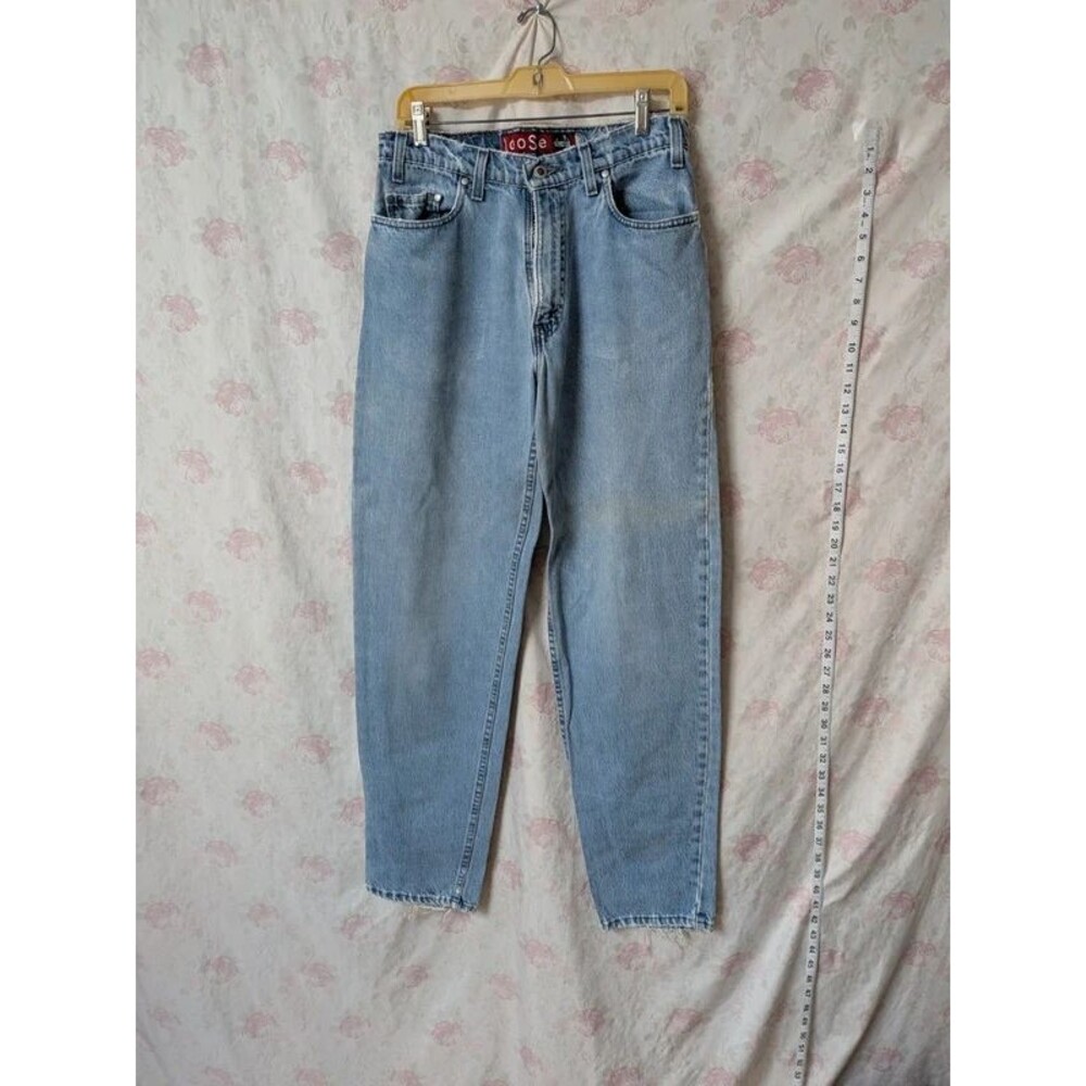 32x32 Vintage 90s Levi's SilverTab Loose Fit Tapered Leg Jeans Light Wash A278